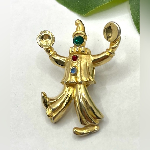 Vintage Signed JJ Clown Scatter Pin - Picture 4 of 4